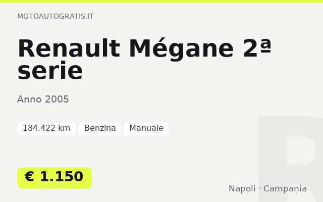 Renault Mégane 2ª serie