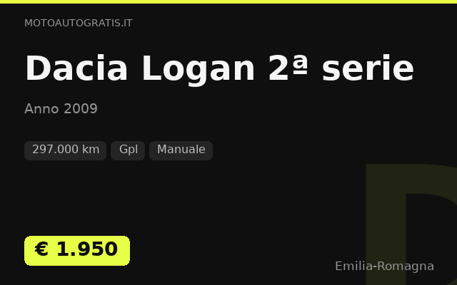 Dacia Logan 2ª serie