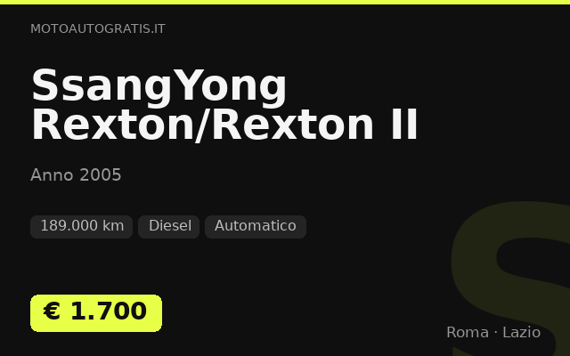 SsangYong Rexton/Rexton II