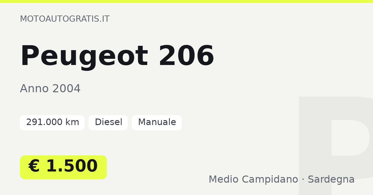 Peugeot 206