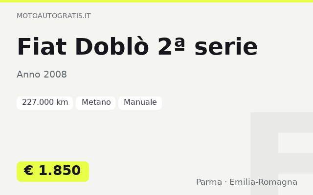 Fiat Doblò 2ª serie
