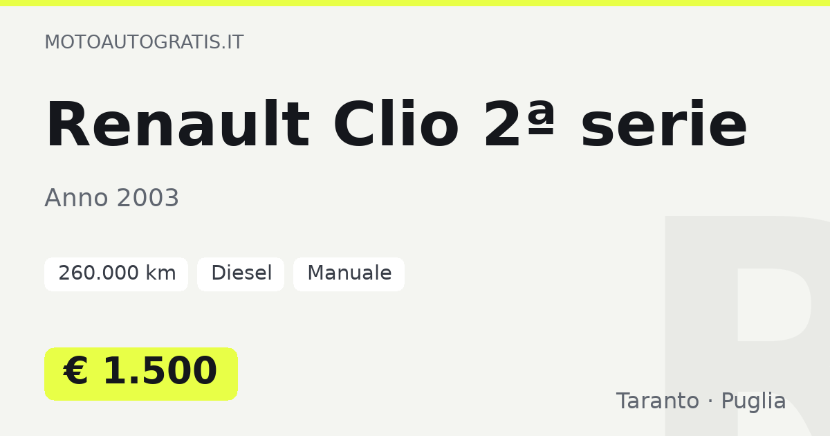 Renault Clio 2ª serie