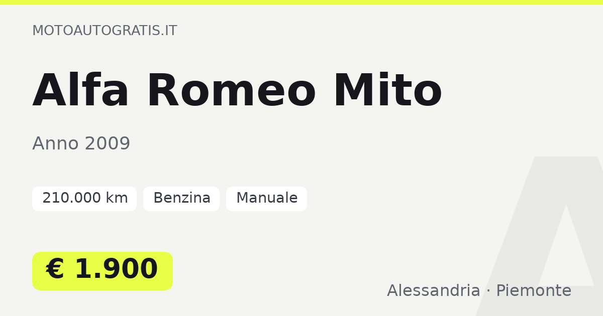Alfa Romeo Mito