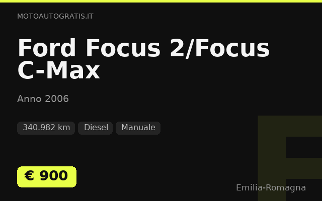 Ford Focus 2/Focus C-Max