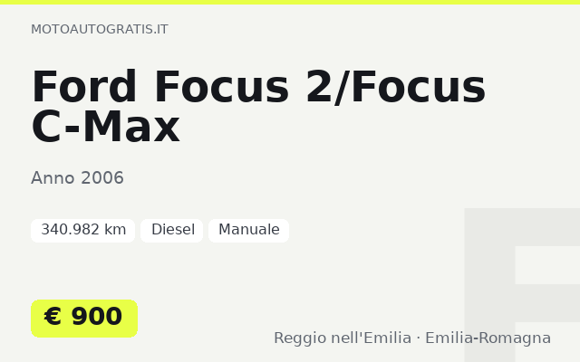 Ford Focus 2/Focus C-Max