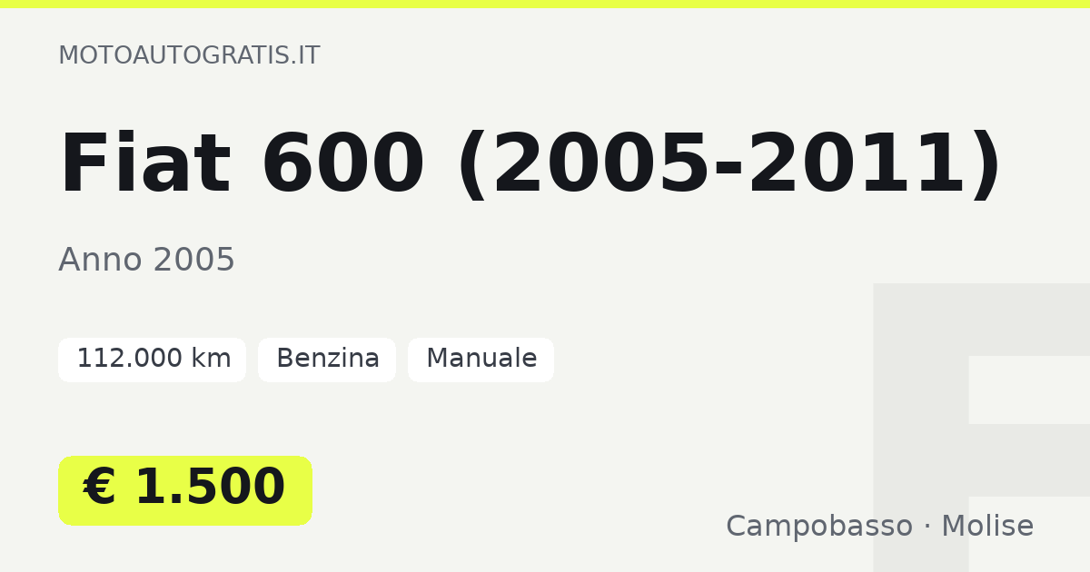 Fiat 600 (2005-2011)