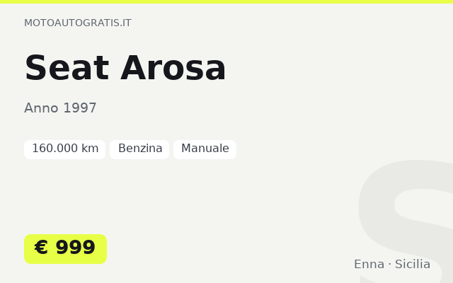 Seat Arosa