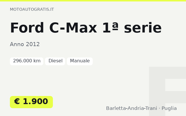 Ford C-Max 1ª serie