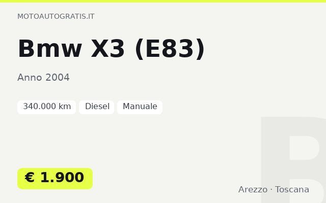 Bmw X3 (E83)