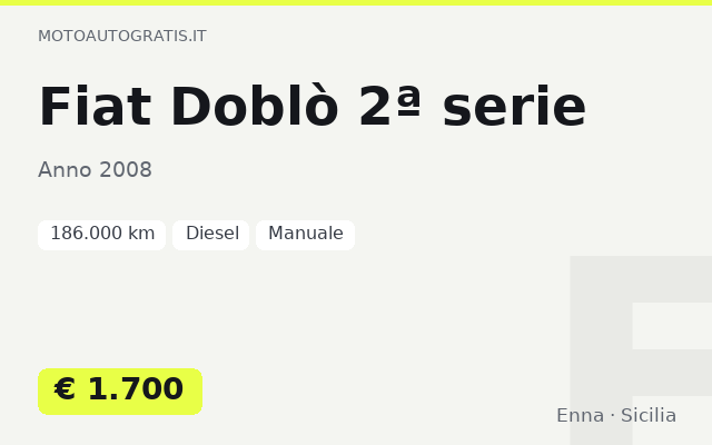 Fiat Doblò 2ª serie
