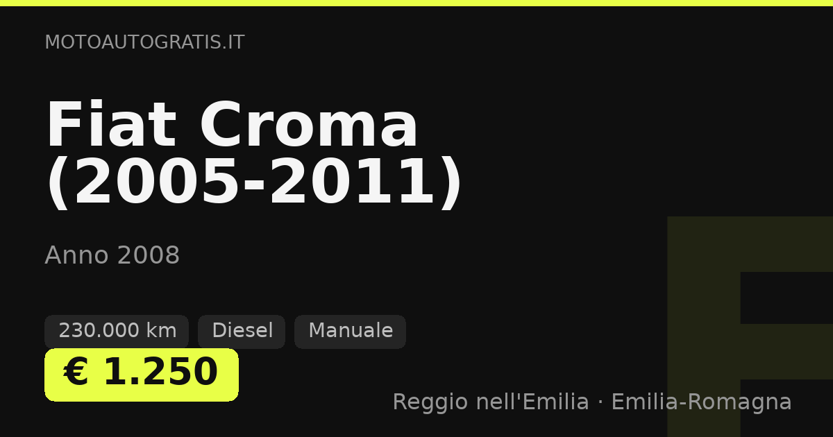 Fiat Croma (2005-2011)