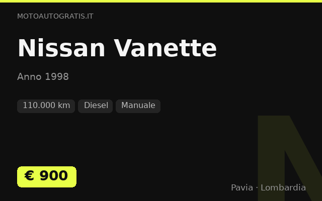 Nissan Vanette