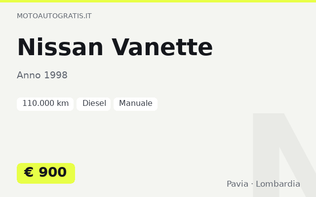 Nissan Vanette