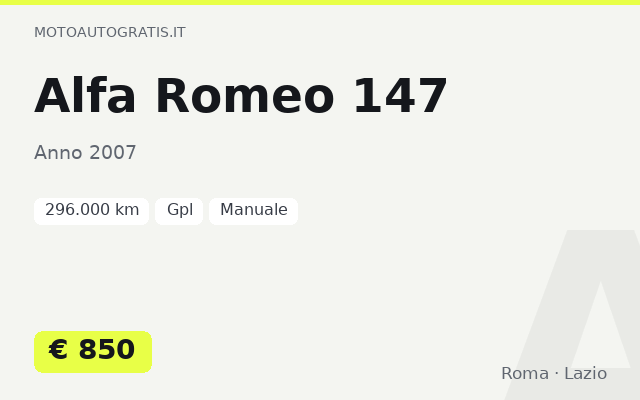 Alfa Romeo 147