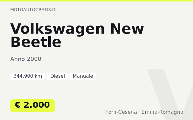 Volkswagen New Beetle