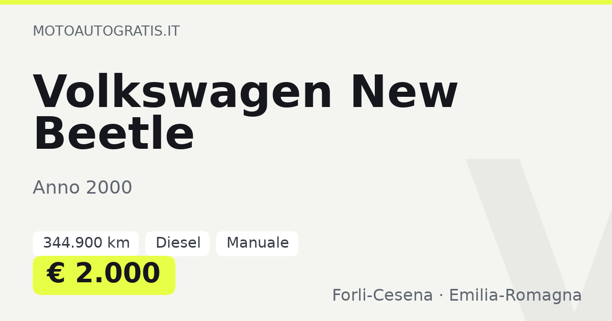 Volkswagen New Beetle