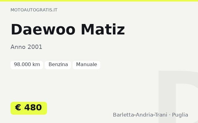Daewoo Matiz