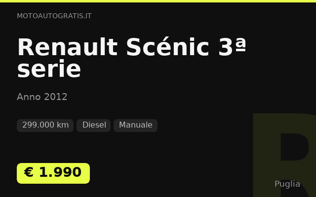Renault Scénic 3ª serie