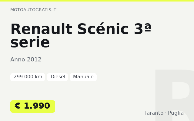 Renault Scénic 3ª serie