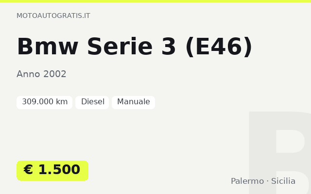 Bmw Serie 3 (E46)