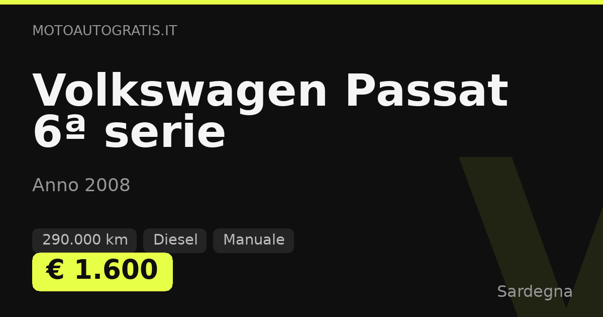 Volkswagen Passat 6ª serie