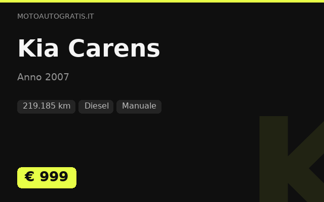 Kia Carens