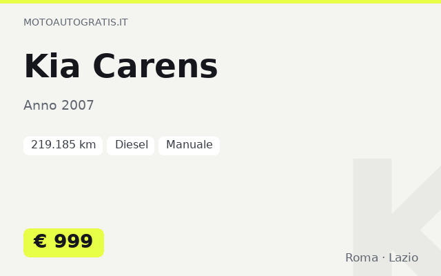 Kia Carens