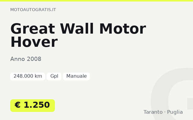 Great Wall Motor Hover