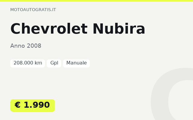 Chevrolet Nubira