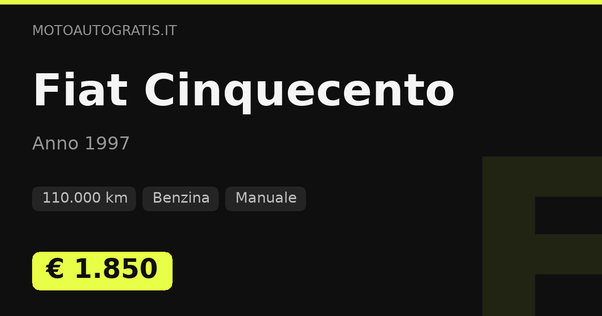 Fiat Cinquecento