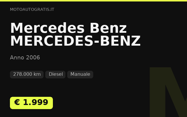 Mercedes Benz MERCEDES-BENZ