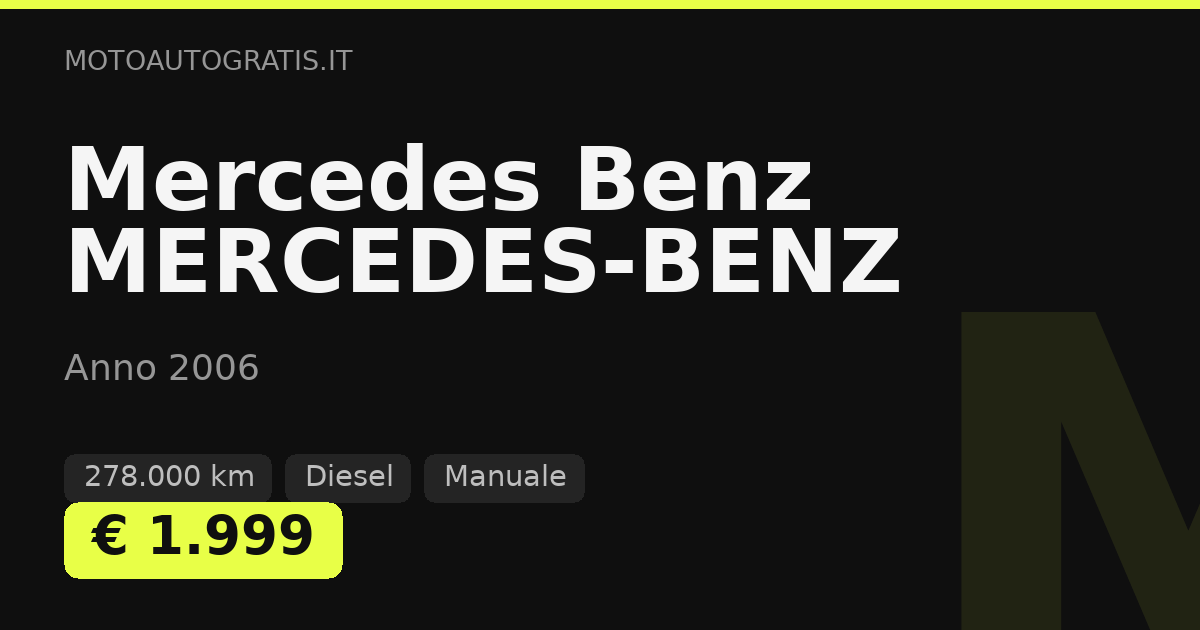 Mercedes Benz MERCEDES-BENZ