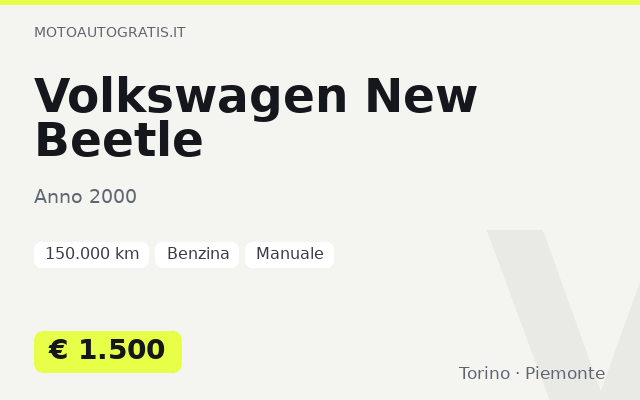 Volkswagen New Beetle
