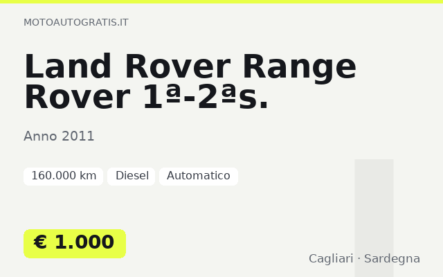 Land Rover Range Rover 1ª-2ªs.