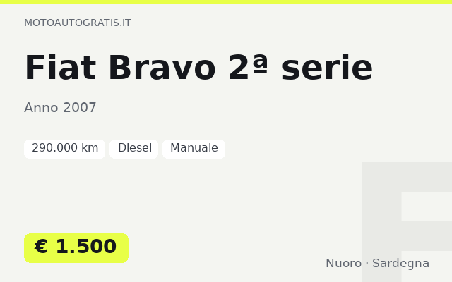 Fiat Bravo 2ª serie