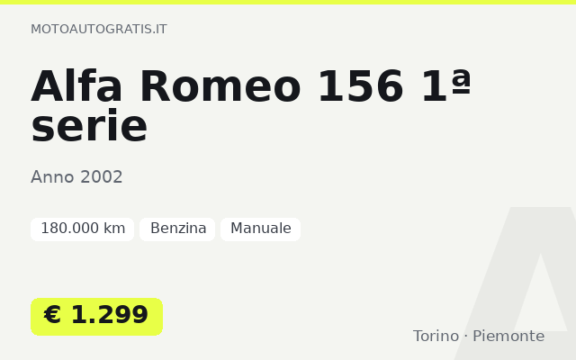 Alfa Romeo 156 1ª serie
