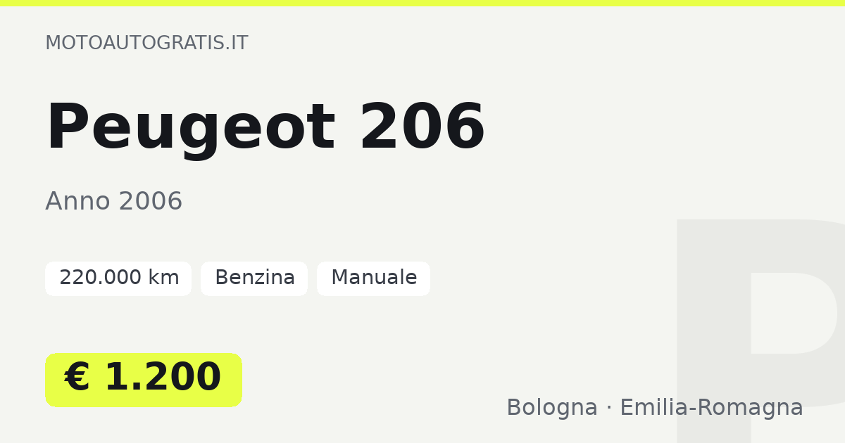 Peugeot 206