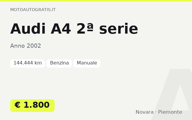 Audi A4 2ª serie