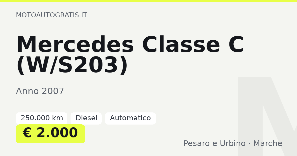 Mercedes Classe C (W/S203)