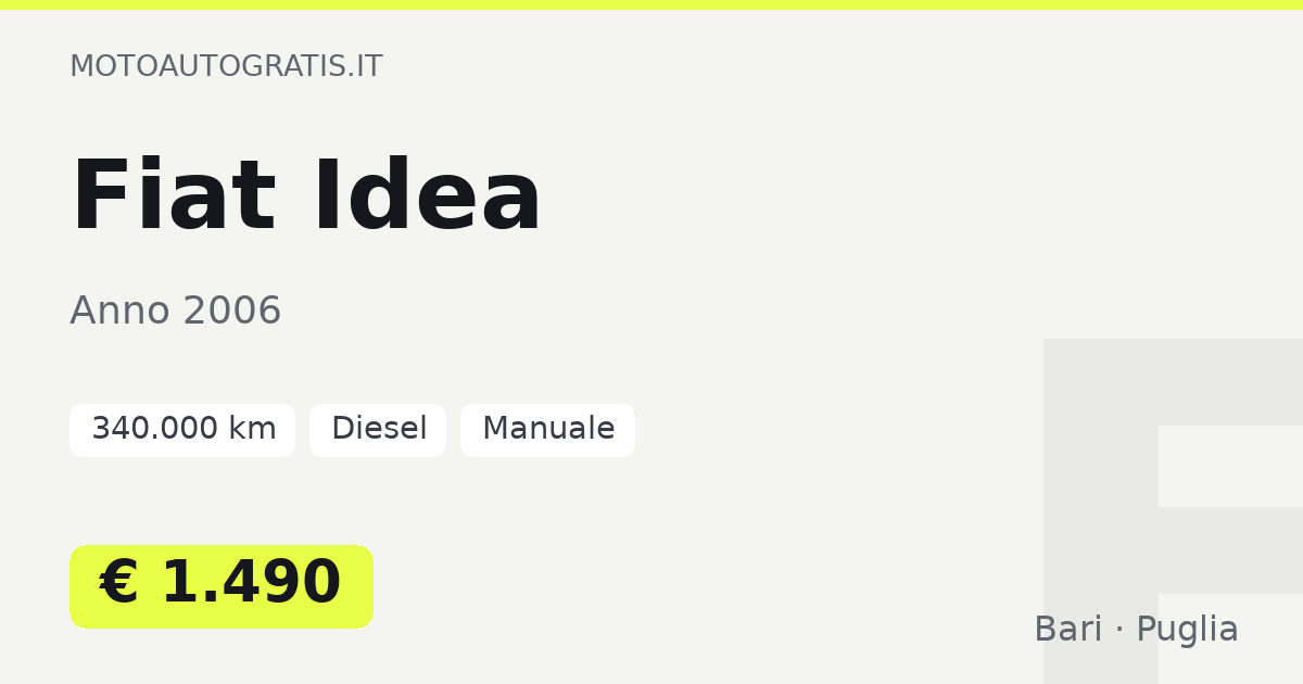Fiat Idea