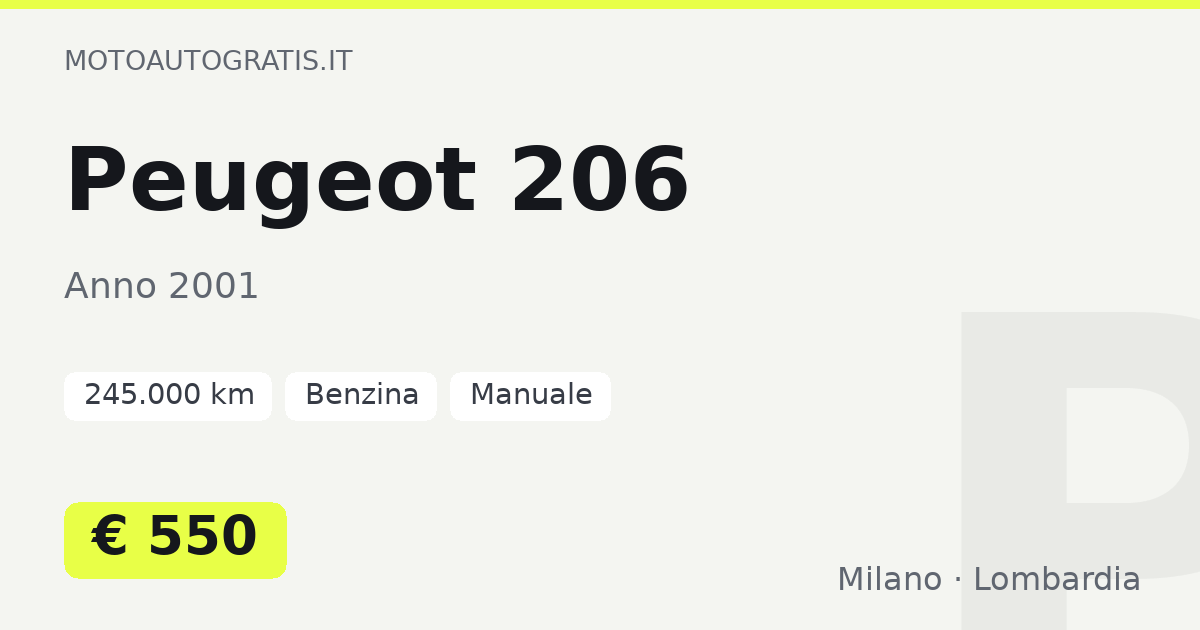 Peugeot 206