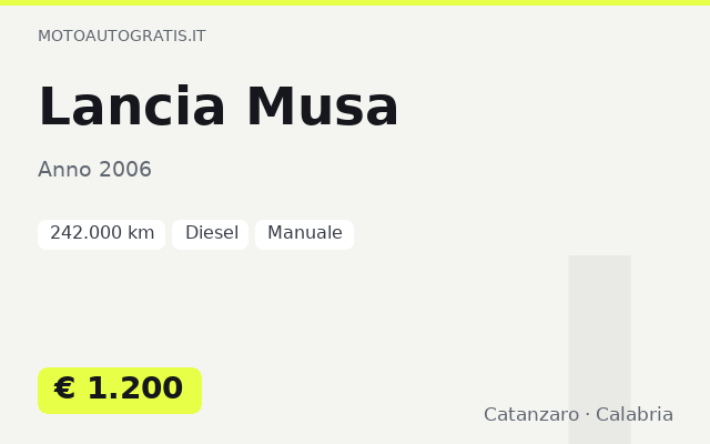 Lancia Musa