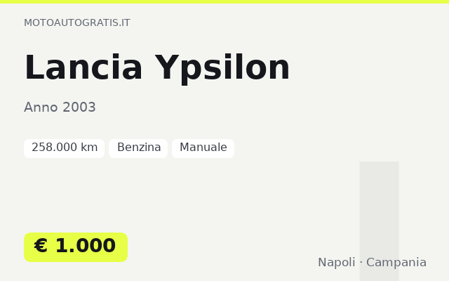 Lancia Ypsilon