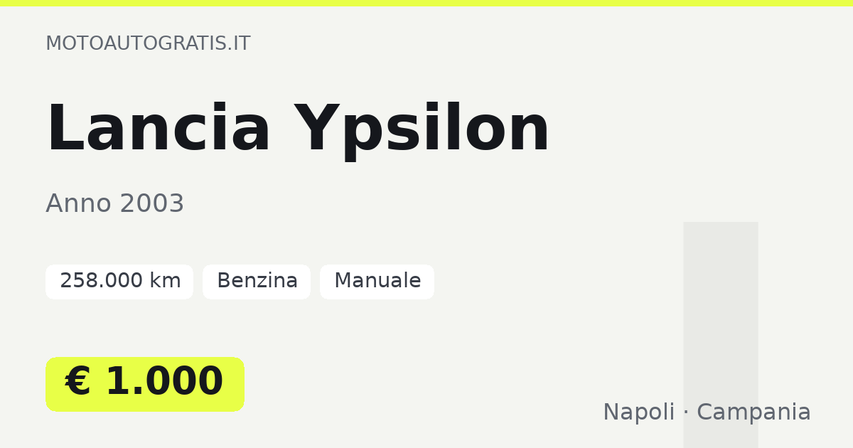 Lancia Ypsilon