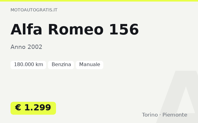 Alfa Romeo 156