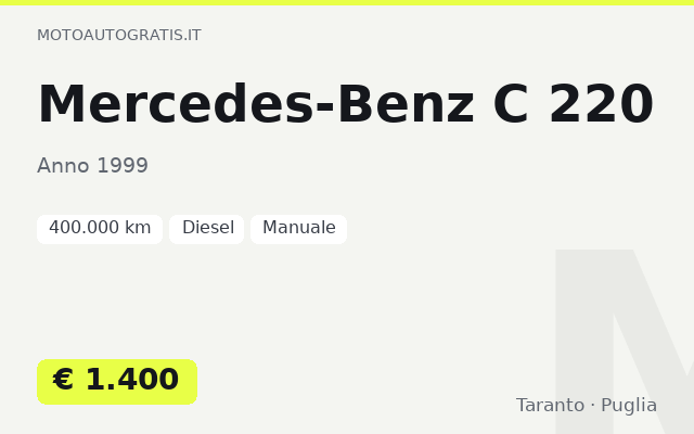 Mercedes-Benz C 220