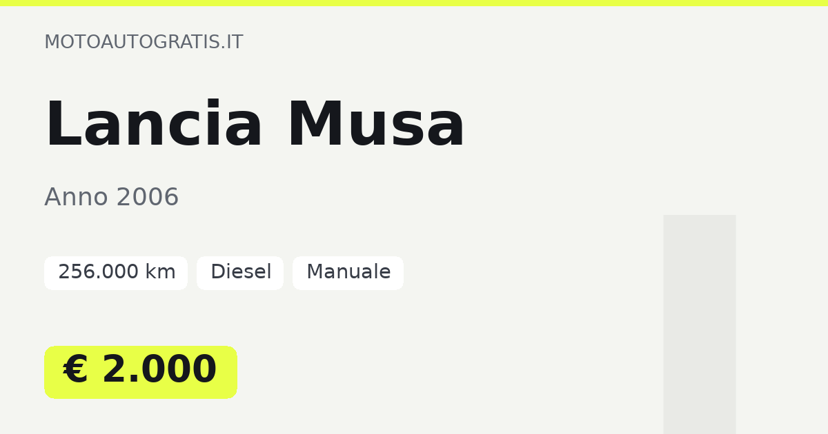 Lancia Musa