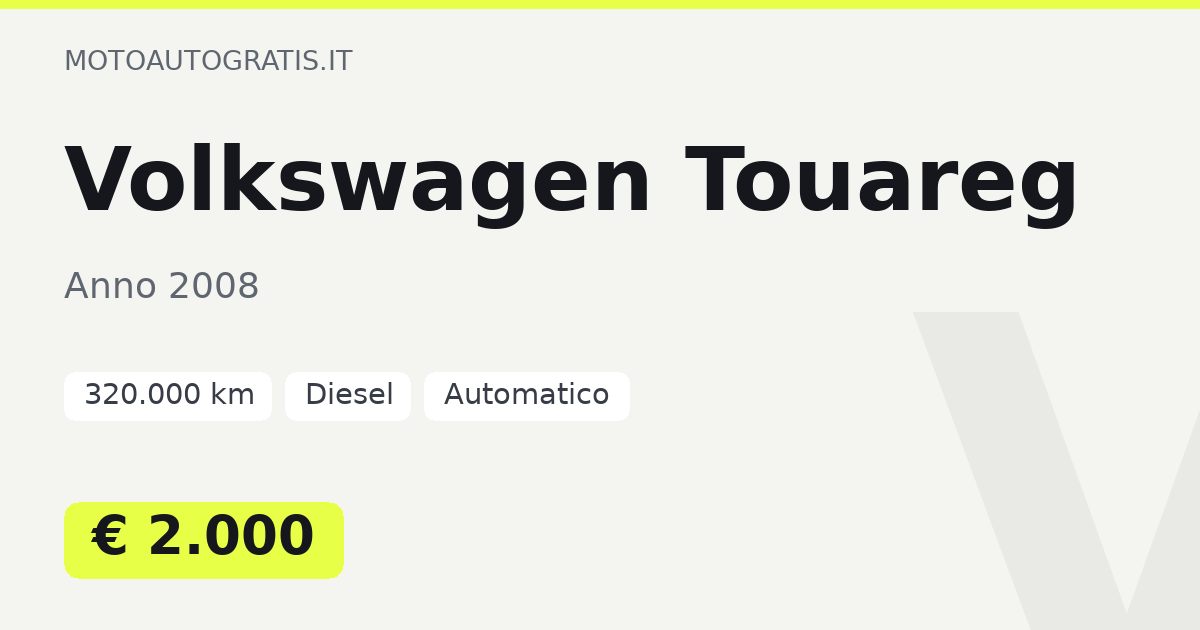 Volkswagen Touareg