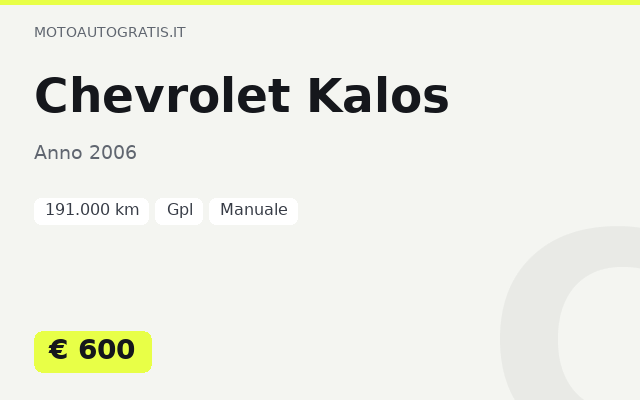 Chevrolet Kalos