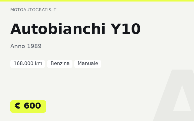 Autobianchi Y10
